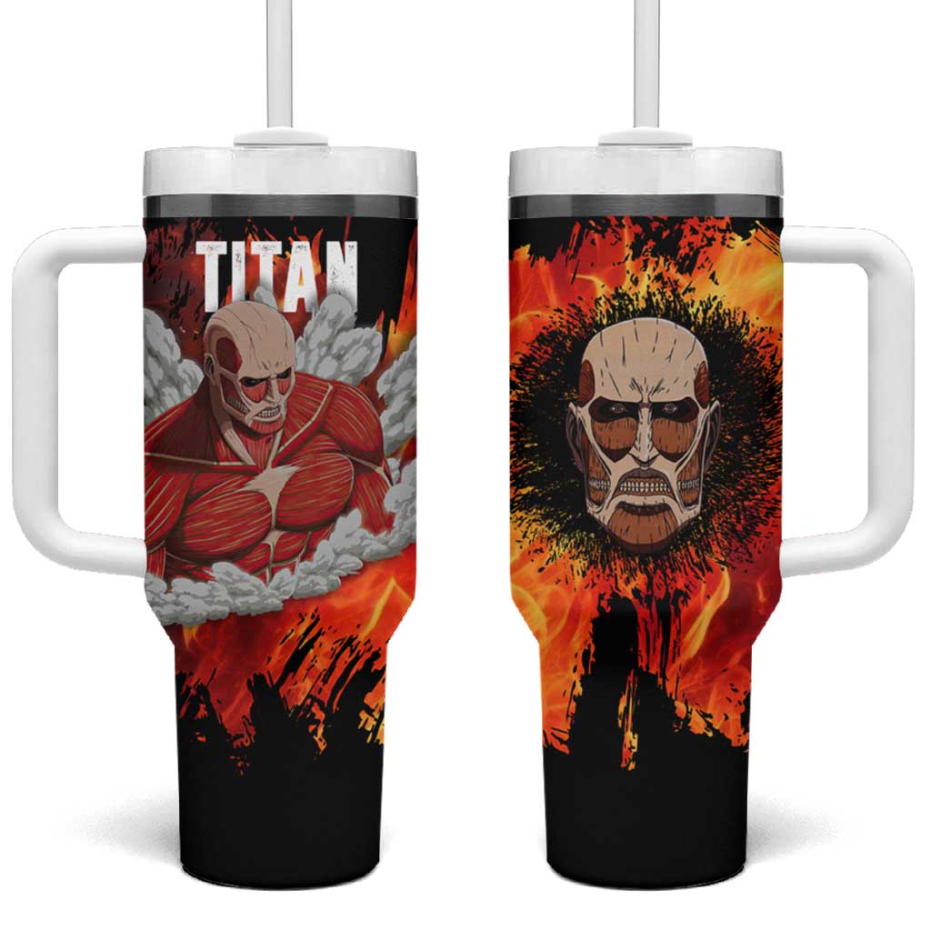 AOT Giant Titan - Attack On Titan Tumbler With Handle Anime Style TS04