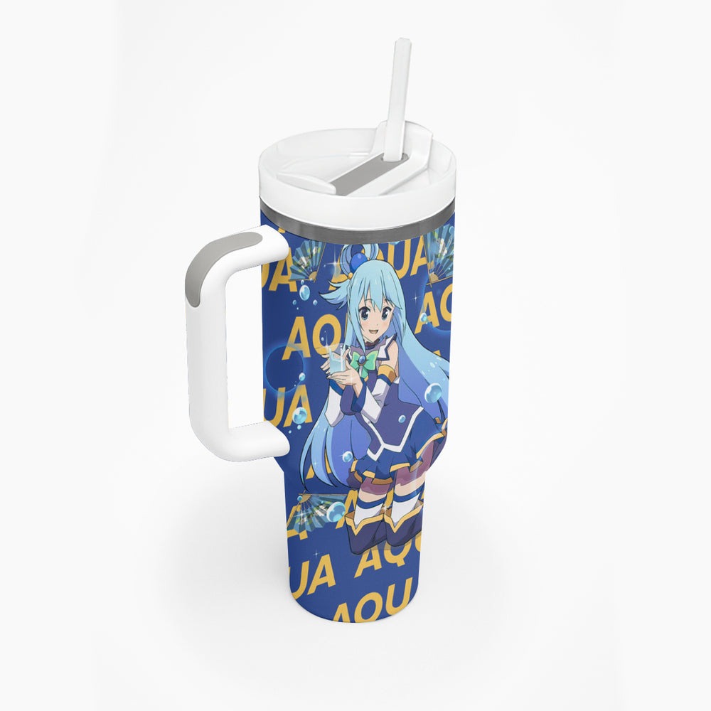 Aqua KonoSuba Tumbler With Handle Anime Style TS04 Aqua KonoSuba Tumbler With Handle Anime Style TS04