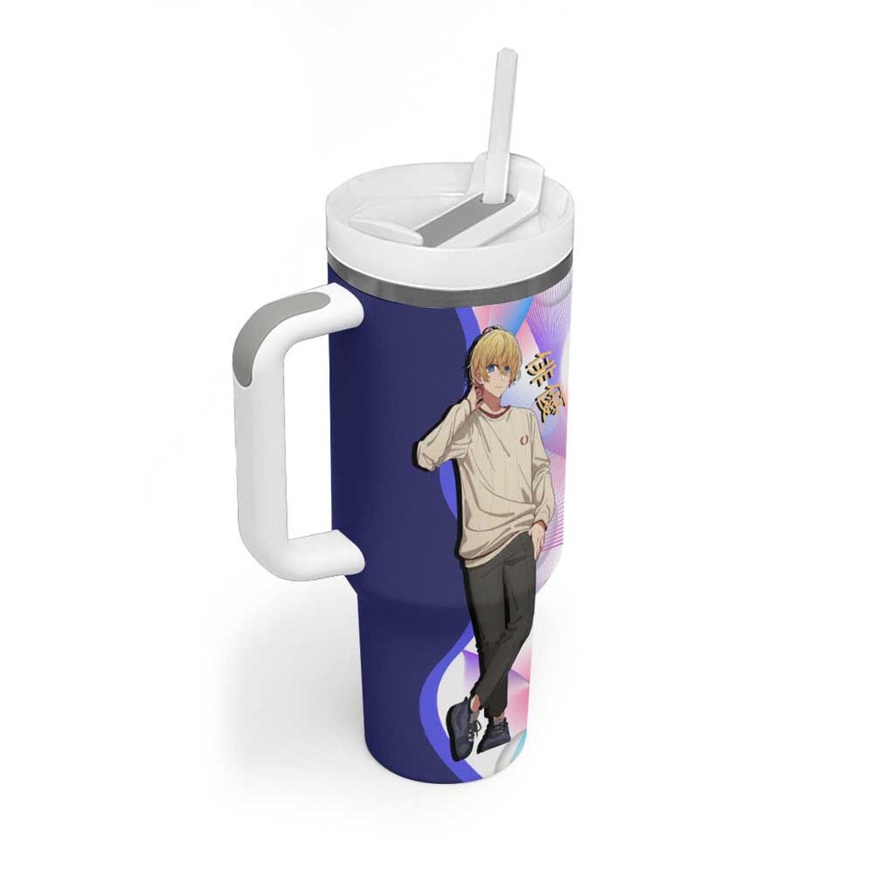 Aquamarine Hoshino Tumbler With Handle Stylish Idol Anime Aesthetic TS04 Aquamarine Hoshino Tumbler With Handle Stylish Idol Anime Aesthetic TS04