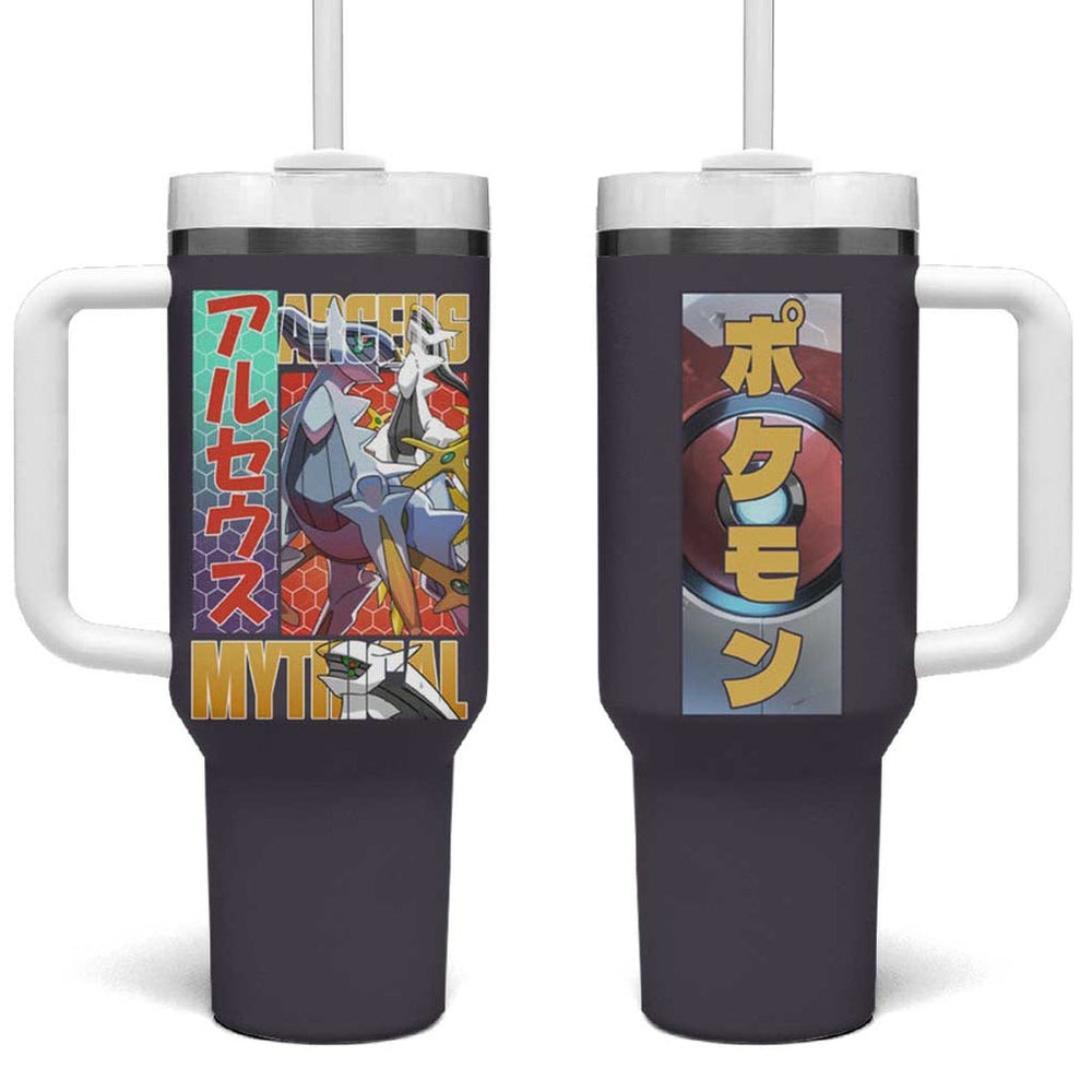 Arceus Poke Tumbler With Handle Anime Style TS04 Arceus Poke Tumbler With Handle Anime Style TS04
