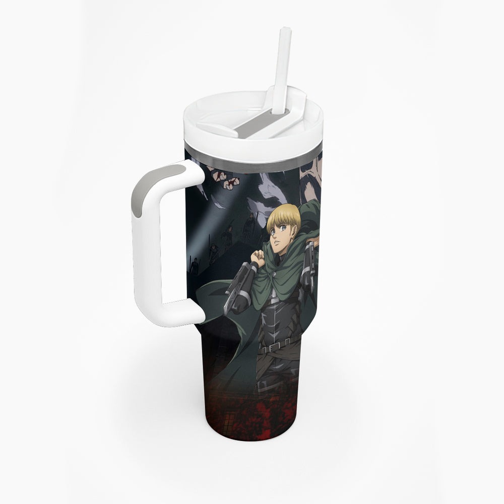 Armin Arlert Final Season Anime Tumbler With Handle Attack On Titan TS04 Armin Arlert Final Season Anime Tumbler With Handle Attack On Titan TS04