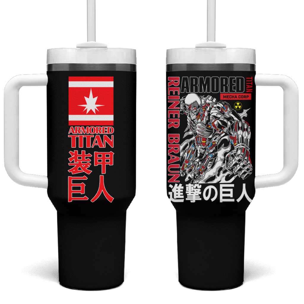 Armored Titan Attack on Titan Tumbler With Handle Anime Style TS04