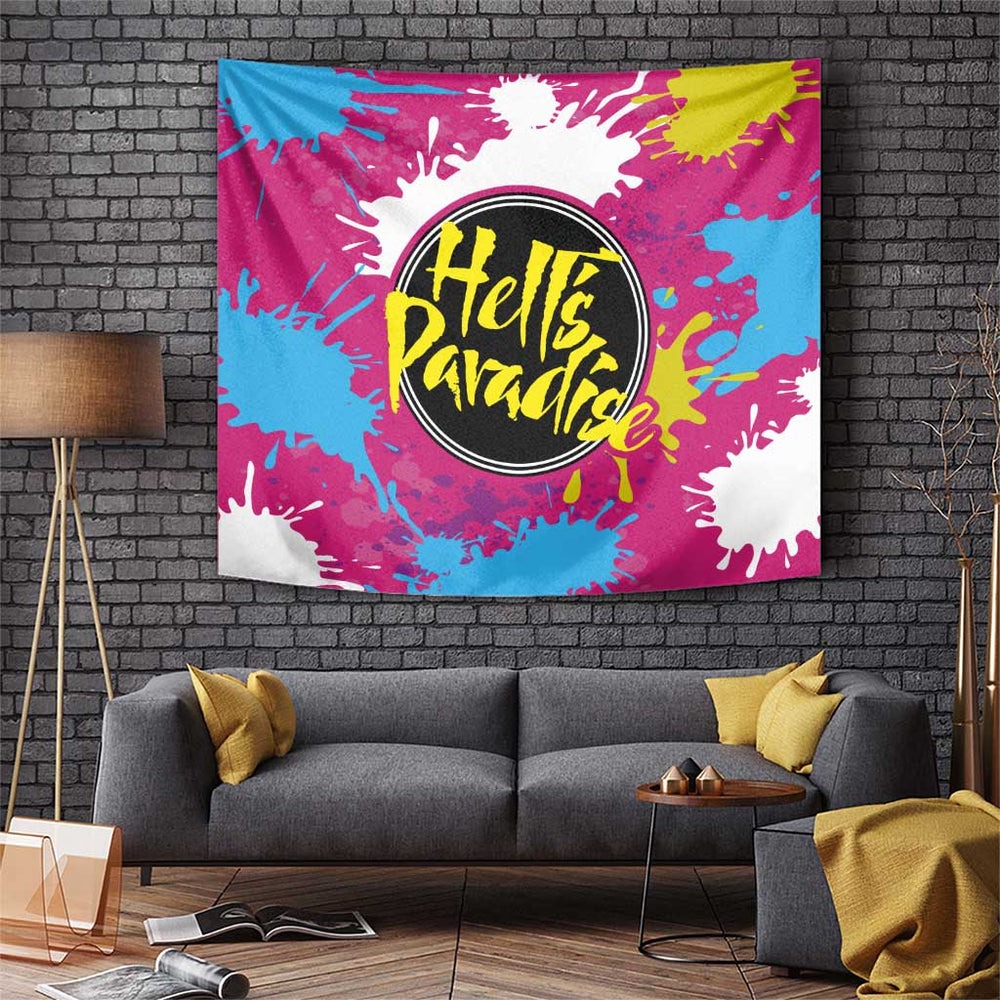 Art Fantasma Hells Paradise Tumbler With Handle Anime Uniform Mix Color Painting Splash TS04 Art Fantasma Hells Paradise Tumbler With Handle Anime Uniform Mix Color Painting Splash TS04