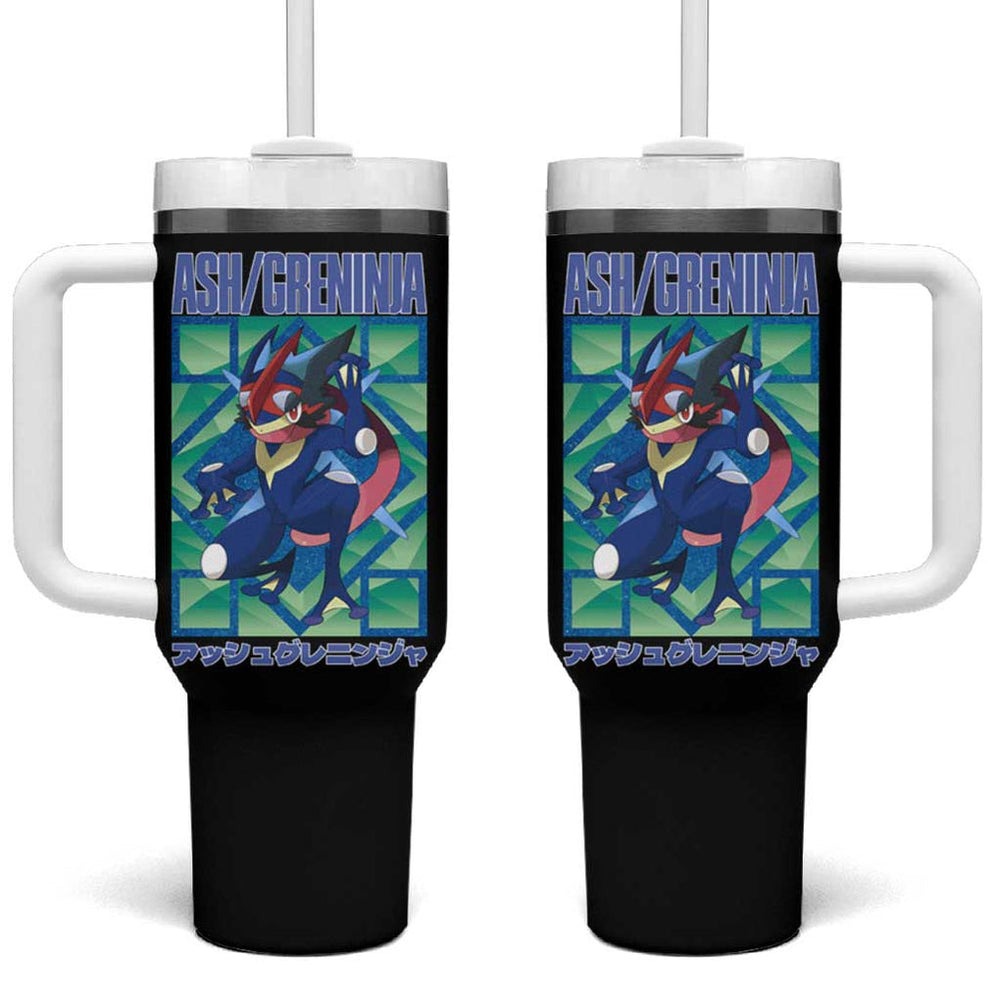 Ash Greninja Poke Tumbler With Handle Anime Style TS04 Ash Greninja Poke Tumbler With Handle Anime Style TS04