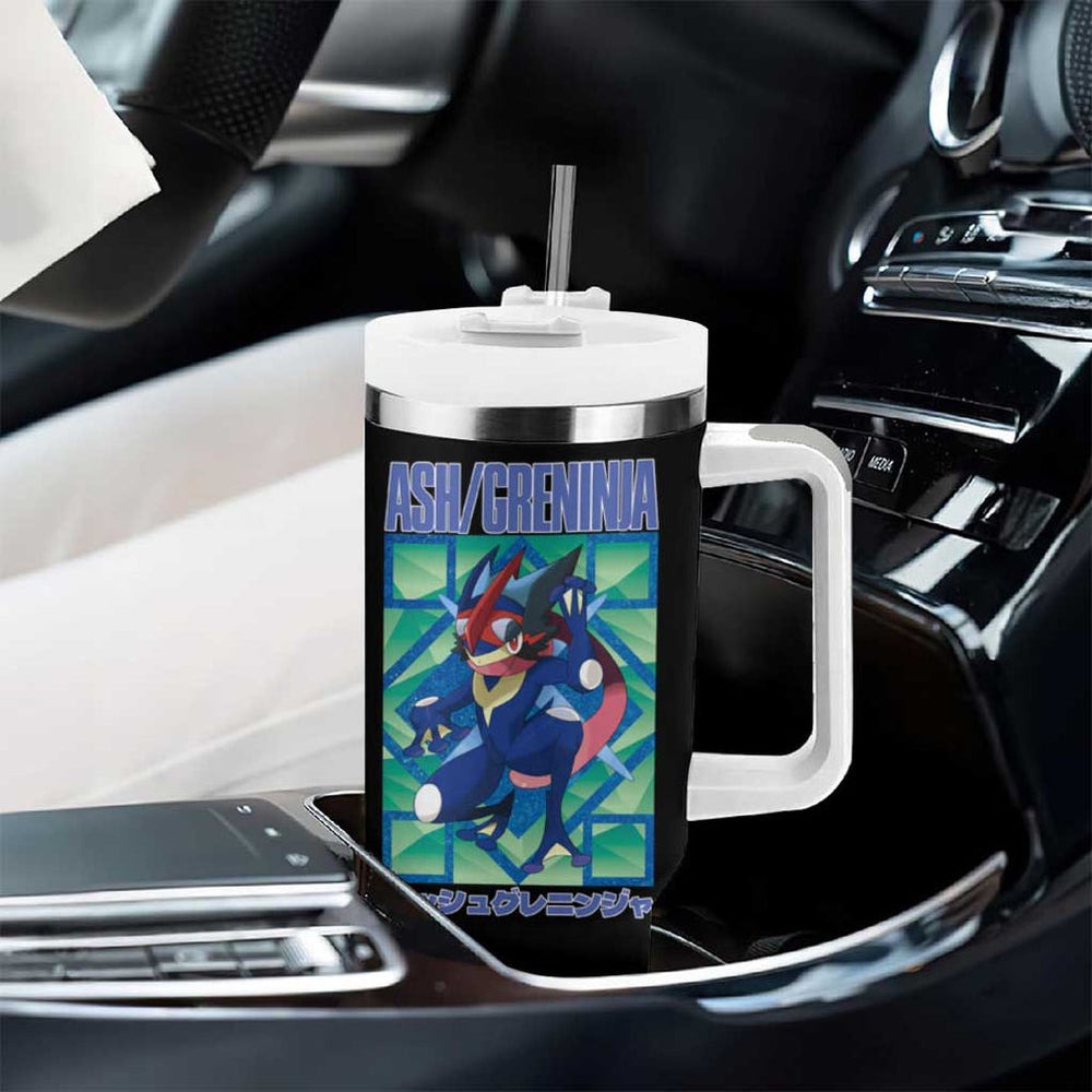 Ash Greninja Poke Tumbler With Handle Anime Style TS04 Ash Greninja Poke Tumbler With Handle Anime Style TS04