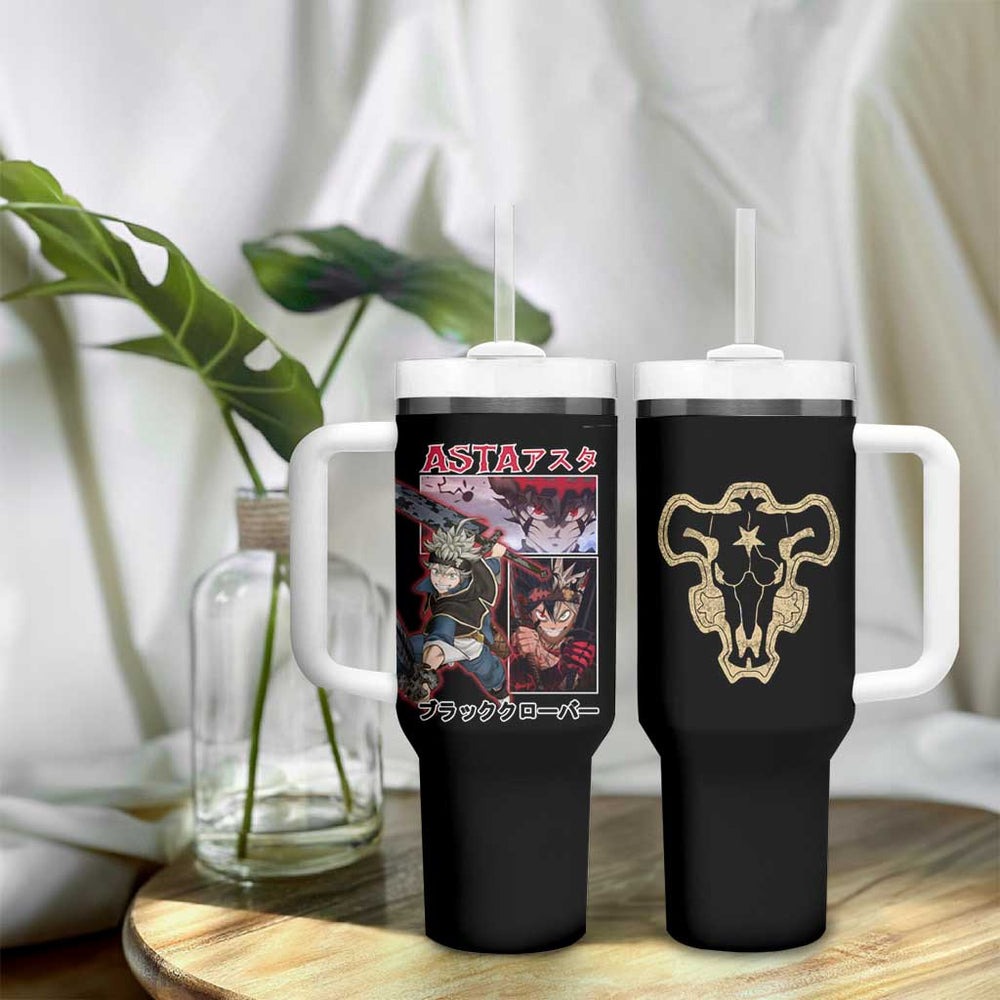Asta - Black Clover Tumbler With Handle Anime Style TS04 Asta - Black Clover Tumbler With Handle Anime Style TS04