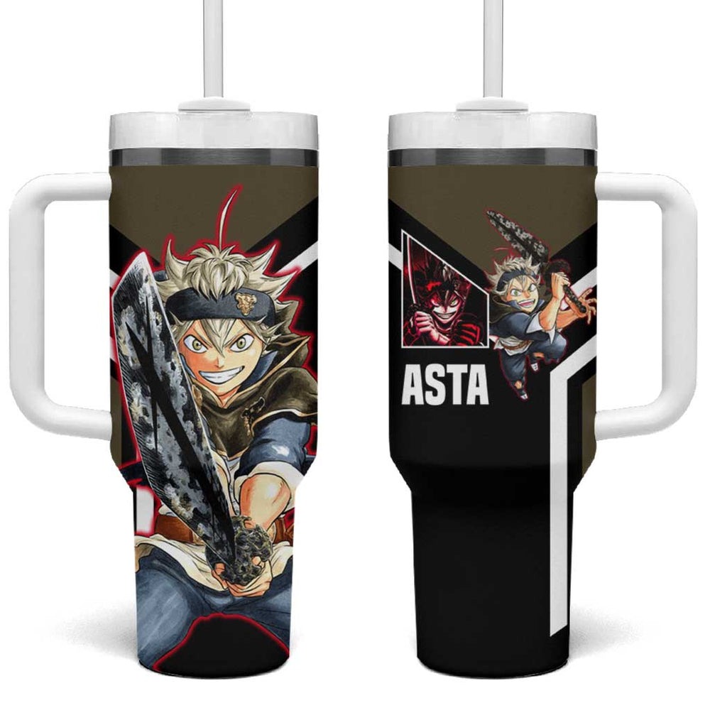 Asta - Black Clover Tumbler With Handle Anime Style TS04 Asta - Black Clover Tumbler With Handle Anime Style TS04