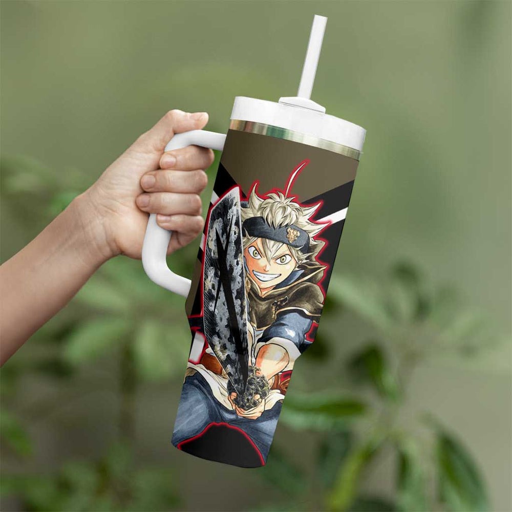 Asta - Black Clover Tumbler With Handle Anime Style TS04 Asta - Black Clover Tumbler With Handle Anime Style TS04