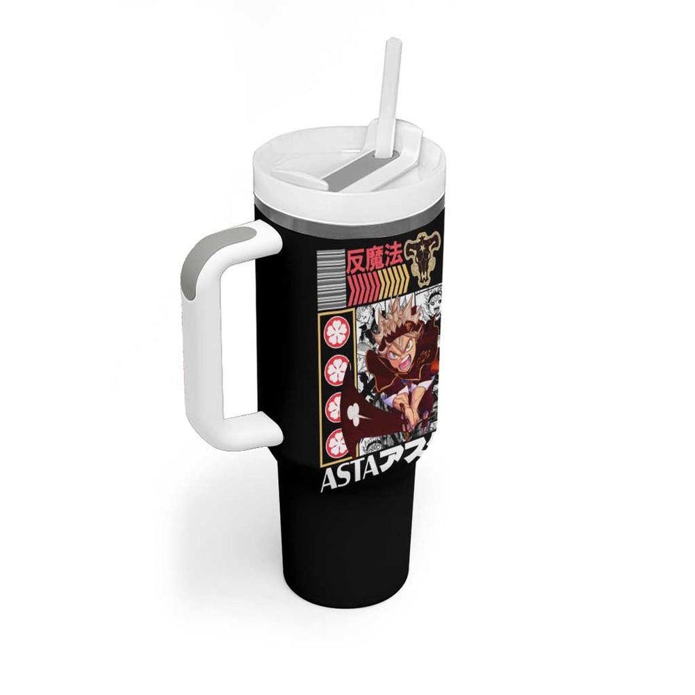 Asta V2 Black Clover Tumbler With Handle Anime Style TS04 Asta V2 Black Clover Tumbler With Handle Anime Style TS04
