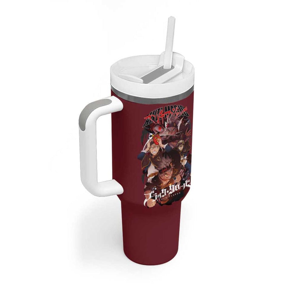 Asta V4 Black Clover Tumbler With Handle Japan Anime Style TS04 Asta V4 Black Clover Tumbler With Handle Japan Anime Style TS04