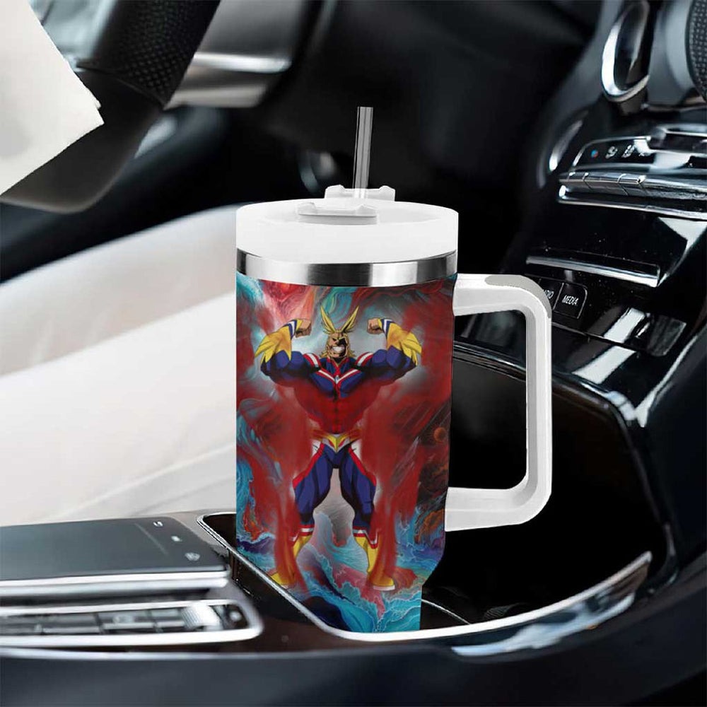 Atmospheric Blast All Might My Hero Academia Tumbler With Handle Anime Mix Abstracs Trippy Style TS04 Atmospheric Blast All Might My Hero Academia Tumbler With Handle Anime Mix Abstracs Trippy Style TS04