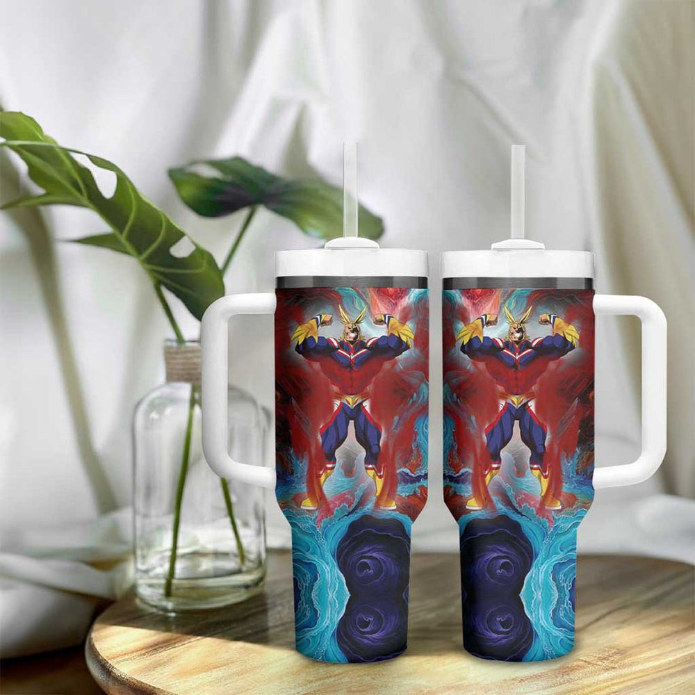 Atmospheric Blast All Might My Hero Academia Tumbler With Handle Anime Mix Abstracs Trippy Style TS04 Atmospheric Blast All Might My Hero Academia Tumbler With Handle Anime Mix Abstracs Trippy Style TS04
