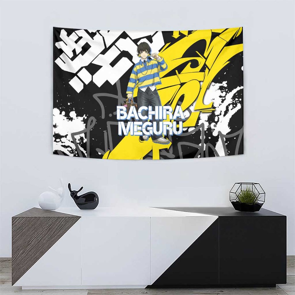 Bachira Meguru Blue Lock Tumbler With Handle Graffiti Street Anime Style TS04 Bachira Meguru Blue Lock Tumbler With Handle Graffiti Street Anime Style TS04
