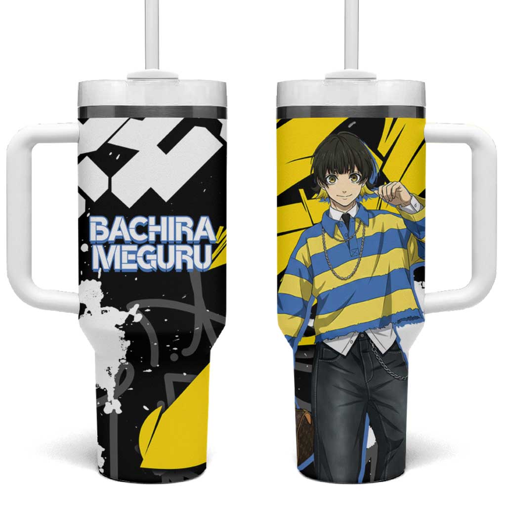 Bachira Meguru Blue Lock Tumbler With Handle Graffiti Street Anime Style TS04