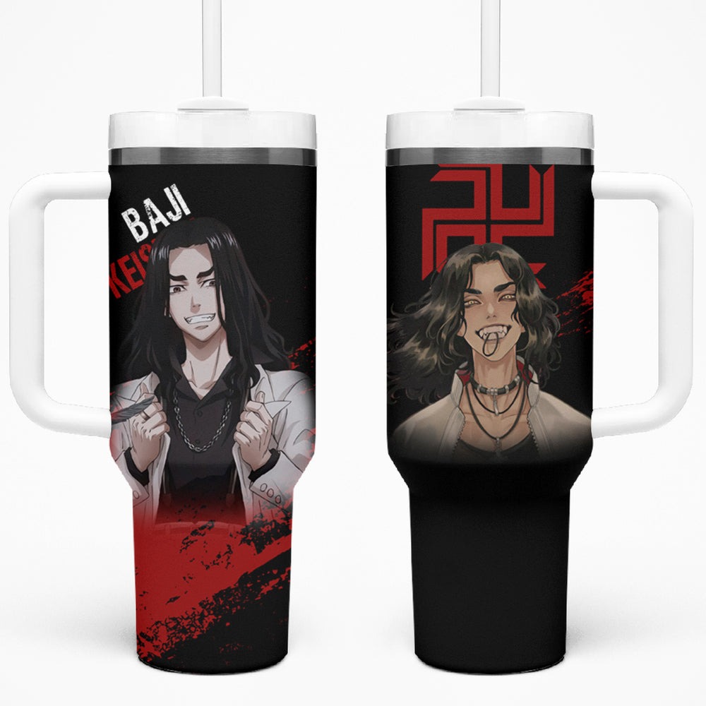 Baji Keisuke - Anime Revengers Tumbler With Handle TS04 Baji Keisuke - Anime Revengers Tumbler With Handle TS04