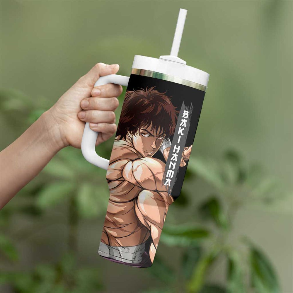 Baki Hanma-Baki Hanma Tumbler With Handle Anime Style TS04 Baki Hanma-Baki Hanma Tumbler With Handle Anime Style TS04
