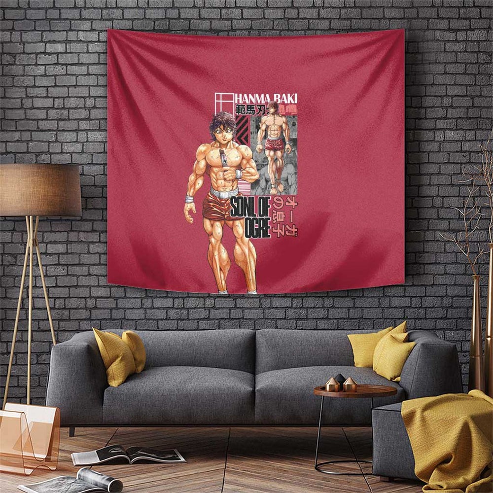 Baki Hanma Baki Tapestry Anime Style TS04 Baki Hanma Baki Tapestry Anime Style TS04