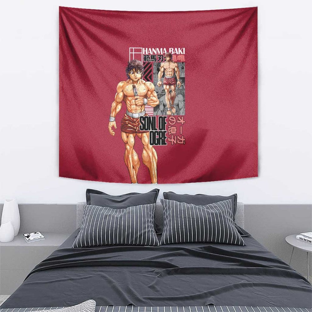 Baki Hanma Baki Tapestry Anime Style TS04 Baki Hanma Baki Tapestry Anime Style TS04