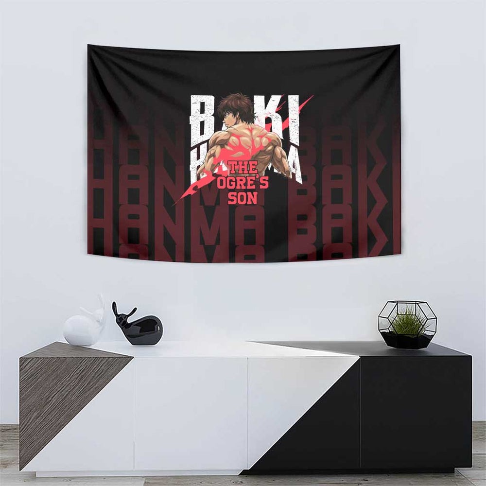 Baki Hanma The Ogre's Son Gym Theme Tumbler With Handle with Intense Anime Artwork and Muscular Back Design TS04 Baki Hanma The Ogre's Son Gym Theme Tumbler With Handle with Intense Anime Artwork and Muscular Back Design TS04