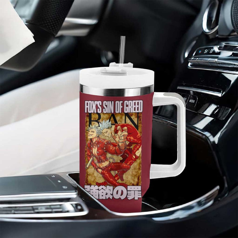 Ban Seven Deadly Sins Tumbler With Handle Anime Style TS04 Ban Seven Deadly Sins Tumbler With Handle Anime Style TS04