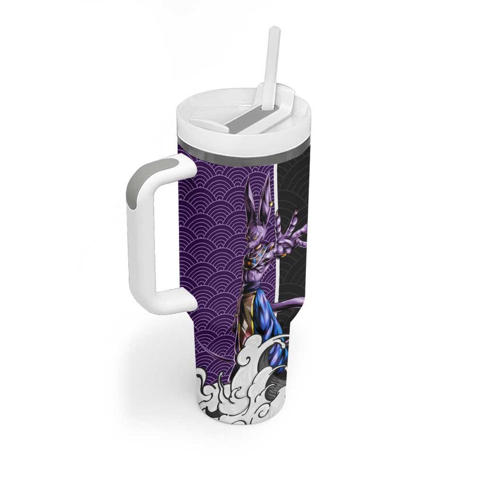 Beerus Japanese Kanagawa - Dragon Ball Tumbler With Handle Anime Japan Style TS04 Beerus Japanese Kanagawa - Dragon Ball Tumbler With Handle Anime Japan Style TS04