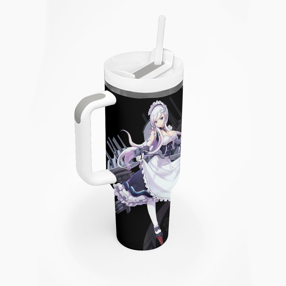 Belfast - Azur Lane Tumbler With Handle Anime Game Style TS04 Belfast - Azur Lane Tumbler With Handle Anime Game Style TS04