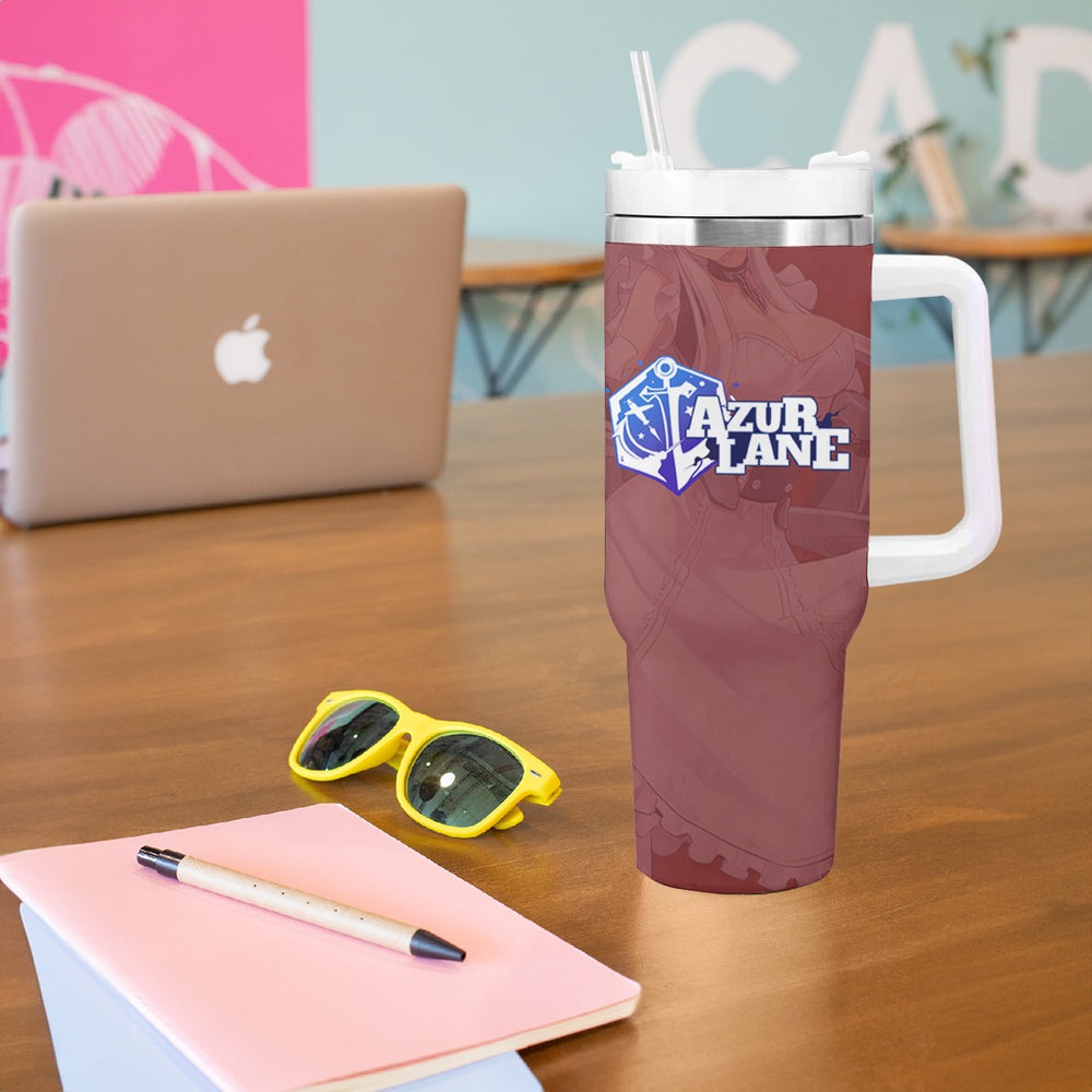 Belfast - Azur Lane Tumbler With Handle Anime Game Style TS04 Belfast - Azur Lane Tumbler With Handle Anime Game Style TS04
