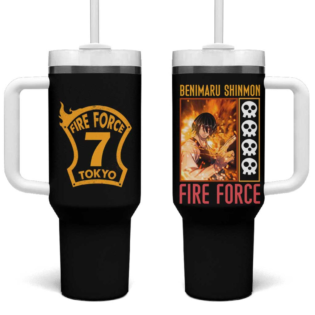 Benimaru Shinmon Fire Force Tumbler With Handle Anime Style TS04