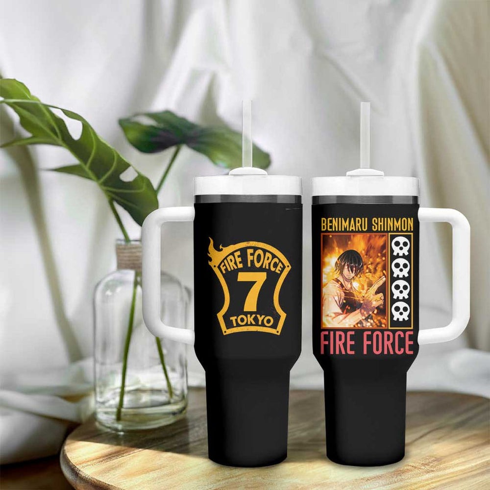 Benimaru Shinmon Fire Force Tumbler With Handle Anime Style TS04