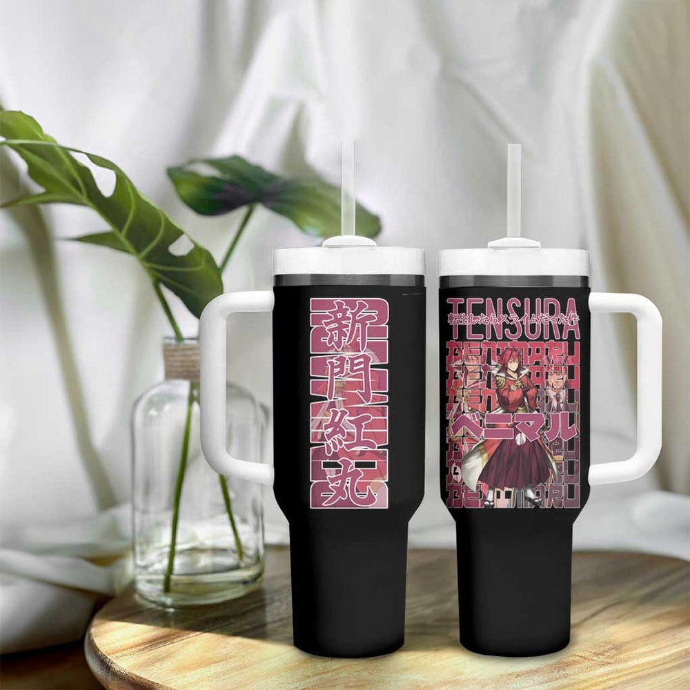 Benimaru That Time I Got Reincarnated as a Slime Tumbler With Handle Anime Style TS04 Benimaru That Time I Got Reincarnated as a Slime Tumbler With Handle Anime Style TS04