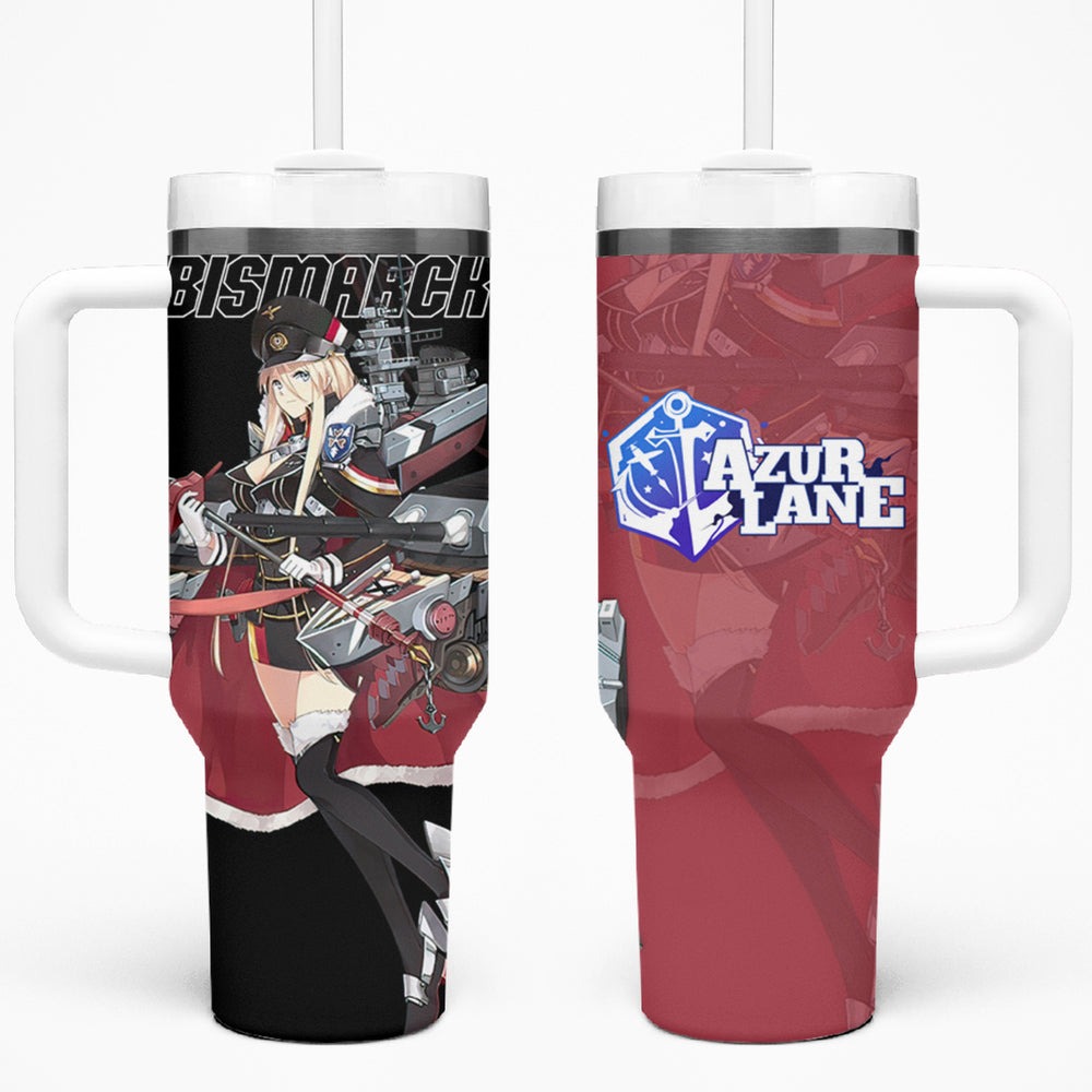 Bismarck - Azur Lane Tumbler With Handle Anime Game Style TS04 Bismarck - Azur Lane Tumbler With Handle Anime Game Style TS04