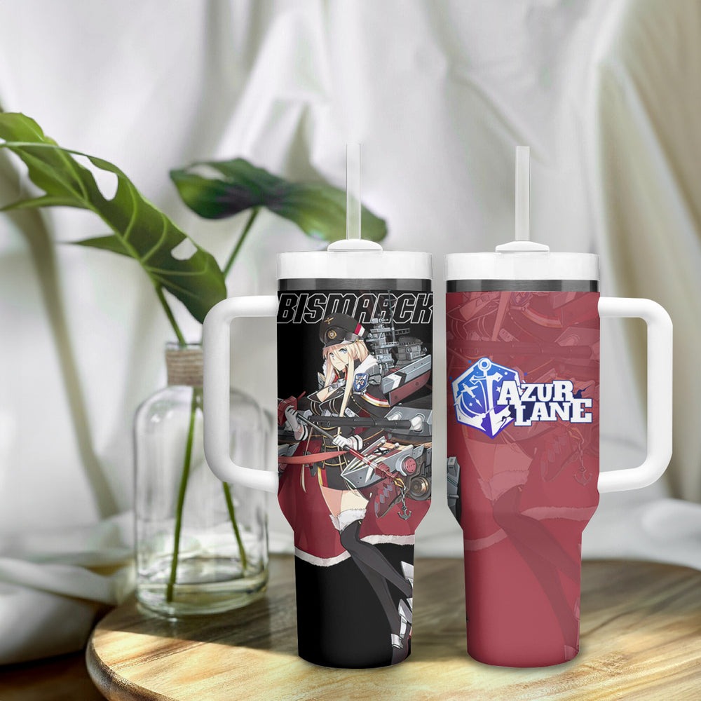 Bismarck - Azur Lane Tumbler With Handle Anime Game Style TS04 Bismarck - Azur Lane Tumbler With Handle Anime Game Style TS04