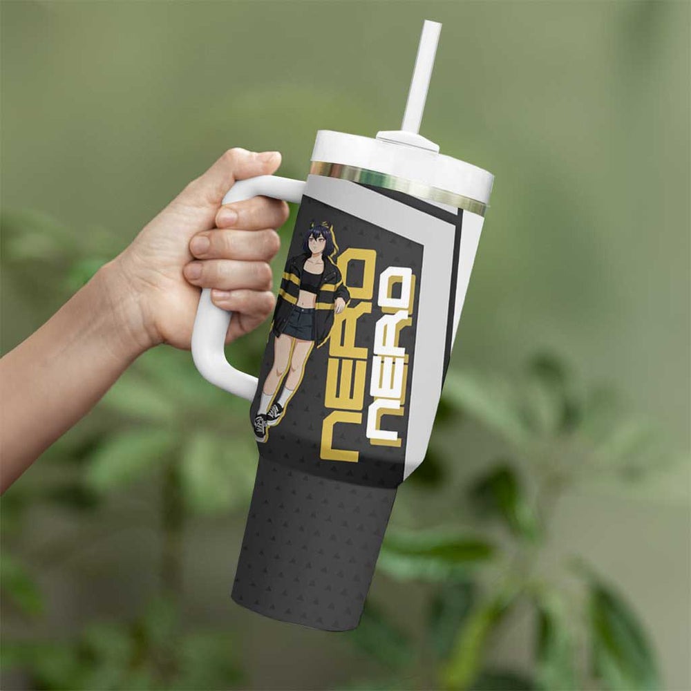 Black Clover Nero Tumbler With Handle Anime Illustration Style TS04 Black Clover Nero Tumbler With Handle Anime Illustration Style TS04
