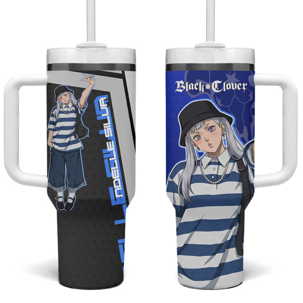 Black Clover Noelle Silva Tumbler With Handle Urban Streetwear Anime Style TS04