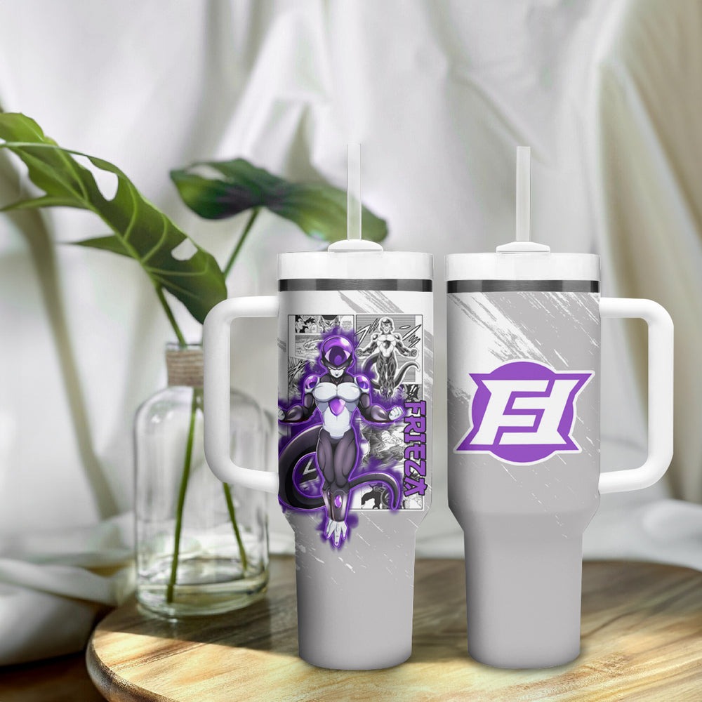 Black Frieza Tumbler With Handle Dragon Ball Mix Anime Manga Black Frieza Tumbler With Handle Dragon Ball Mix Anime Manga