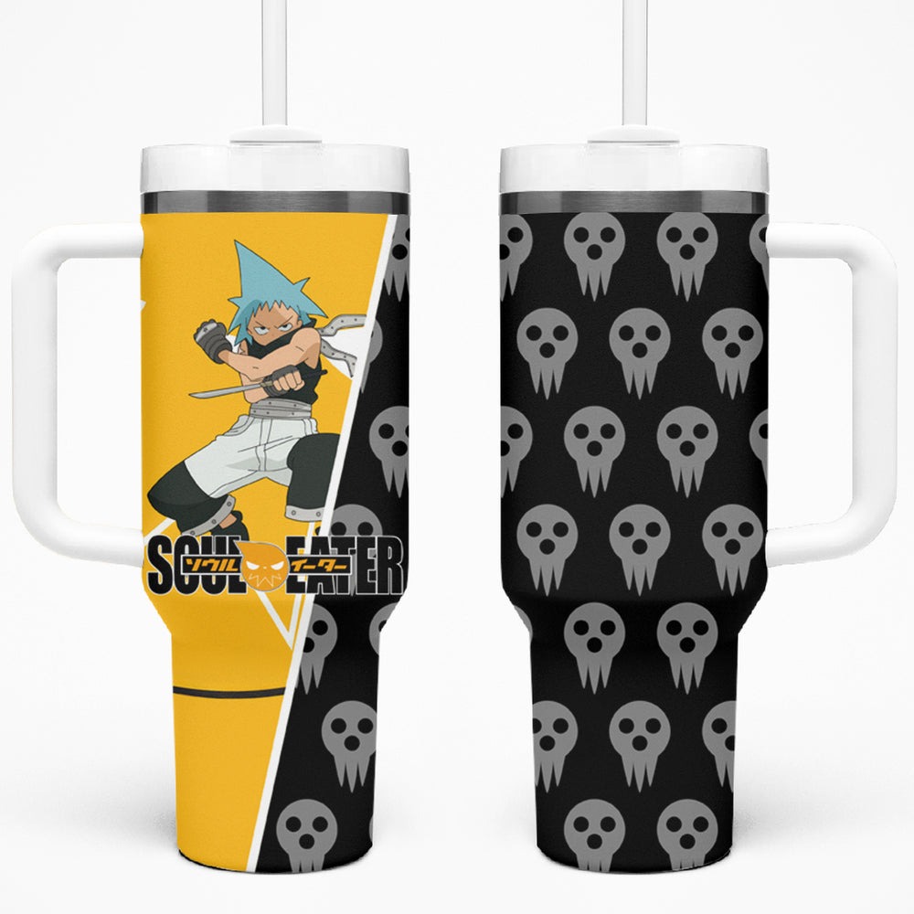 Black Star - Soul Eater Tumbler With Handle Anime Style TS04 Black Star - Soul Eater Tumbler With Handle Anime Style TS04