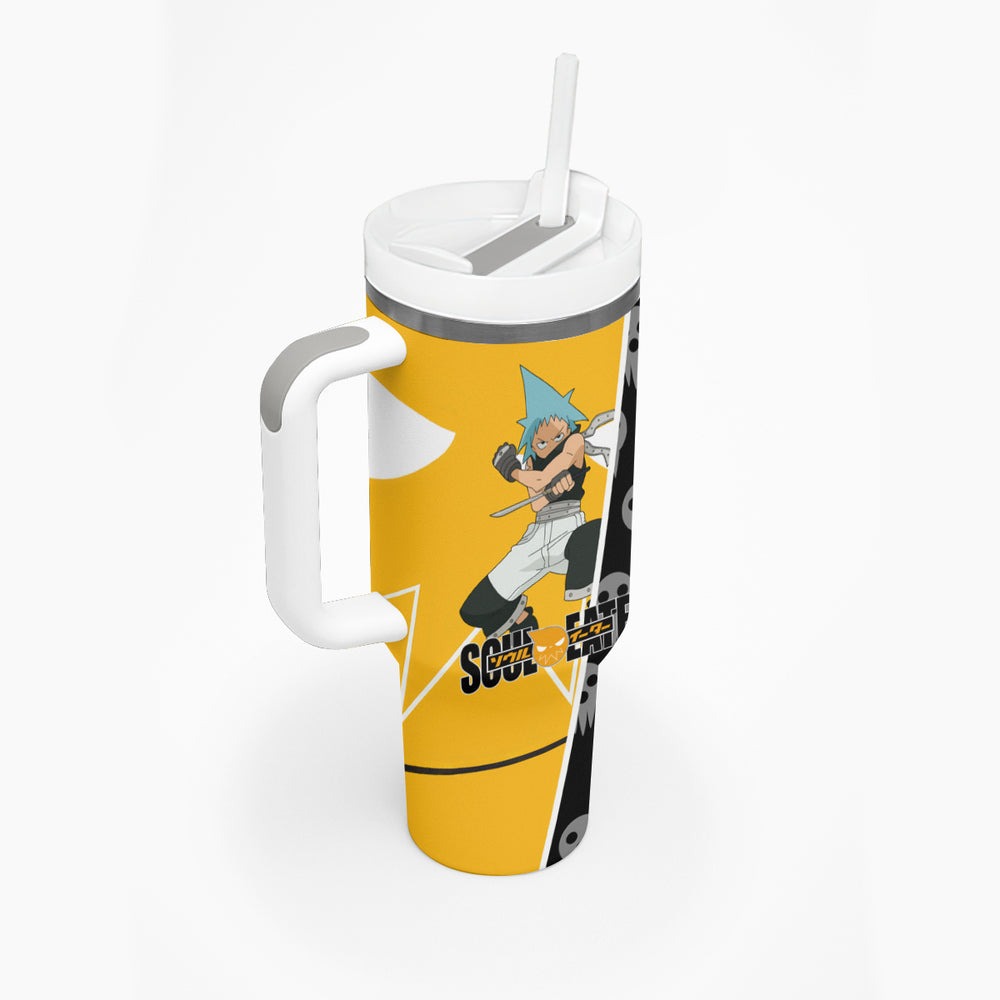 Black Star - Soul Eater Tumbler With Handle Anime Style TS04 Black Star - Soul Eater Tumbler With Handle Anime Style TS04