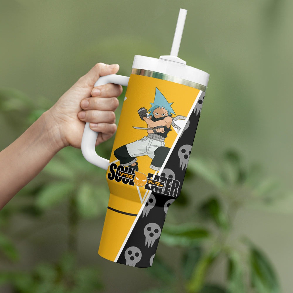 Black Star - Soul Eater Tumbler With Handle Anime Style TS04 Black Star - Soul Eater Tumbler With Handle Anime Style TS04