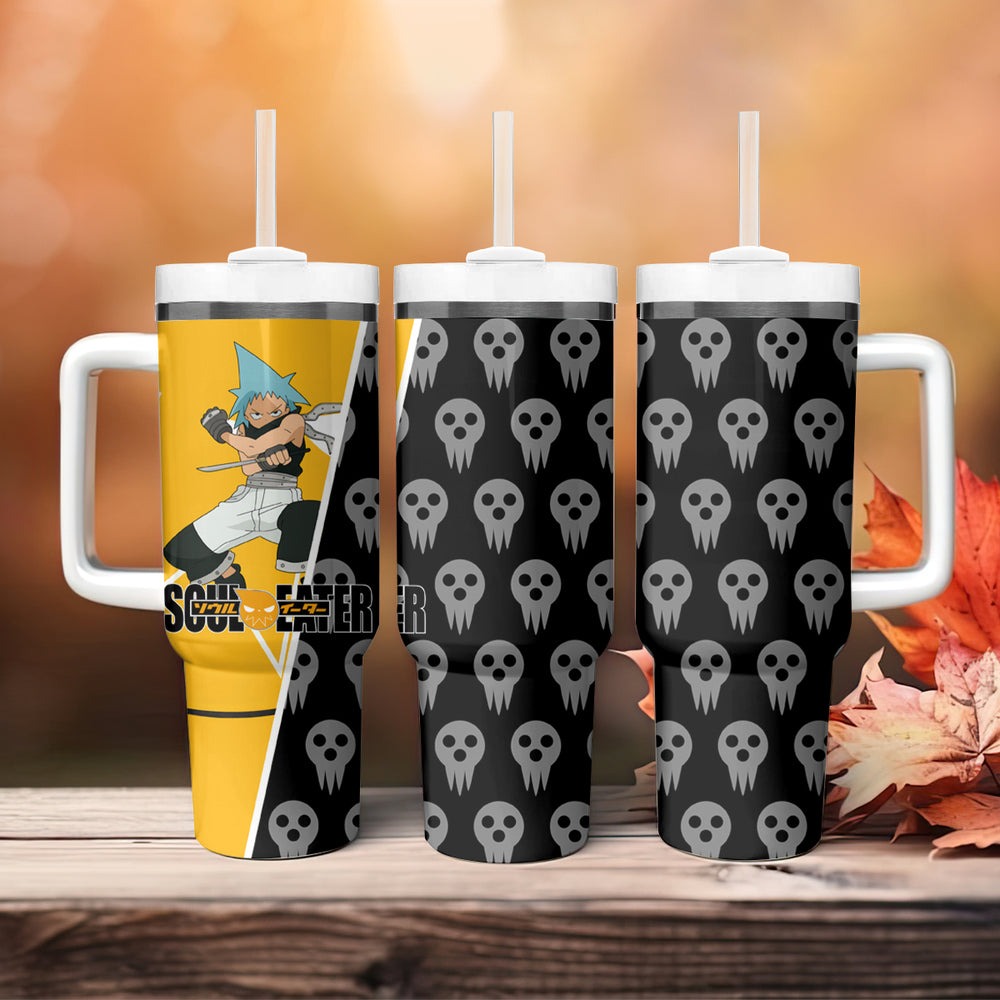 Black Star - Soul Eater Tumbler With Handle Anime Style TS04 Black Star - Soul Eater Tumbler With Handle Anime Style TS04