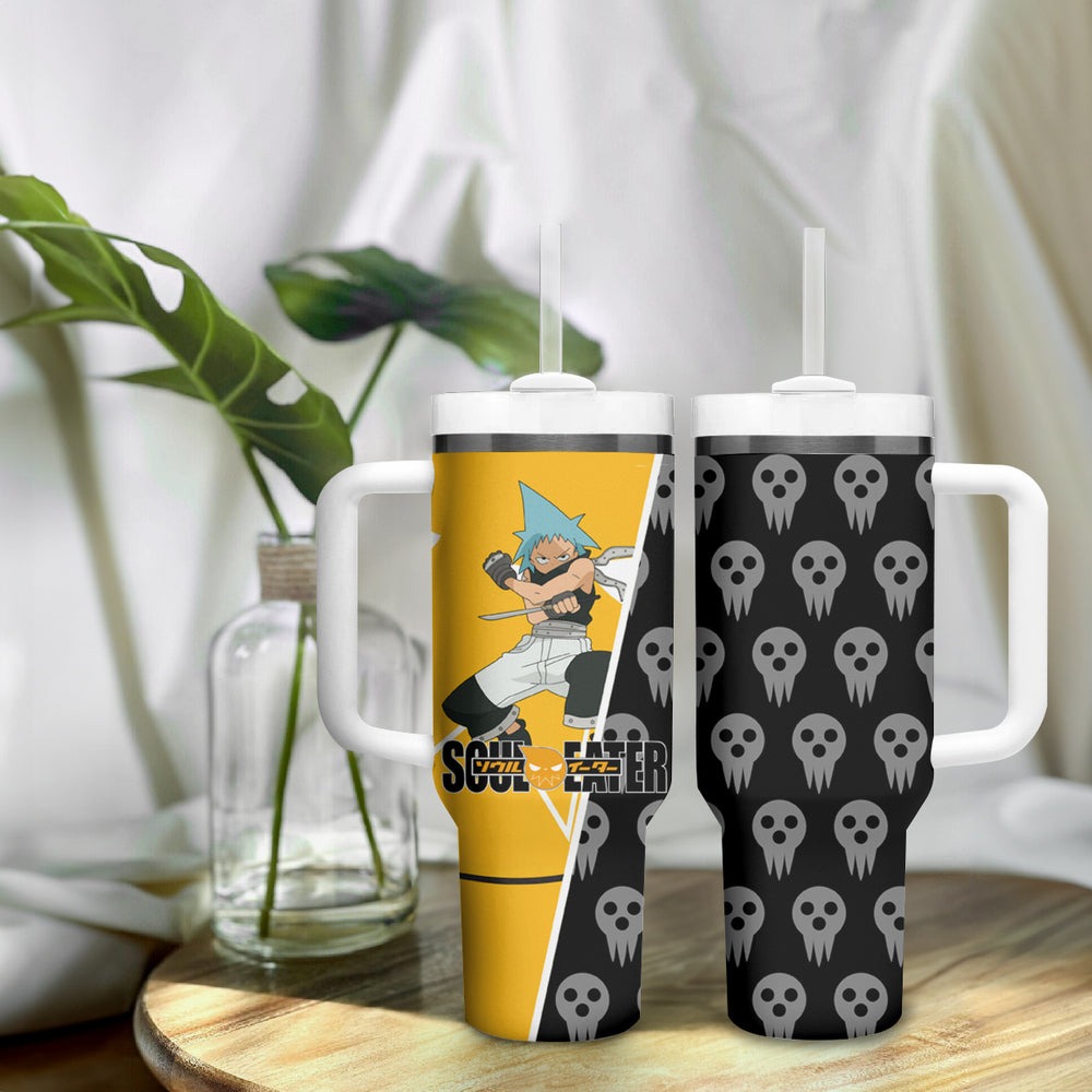 Black Star - Soul Eater Tumbler With Handle Anime Style TS04 Black Star - Soul Eater Tumbler With Handle Anime Style TS04