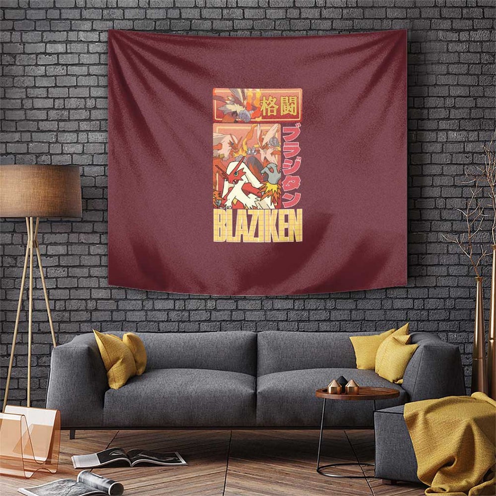 Blaziken - Poke Tapestry Anime Style TS04 Blaziken - Poke Tapestry Anime Style TS04