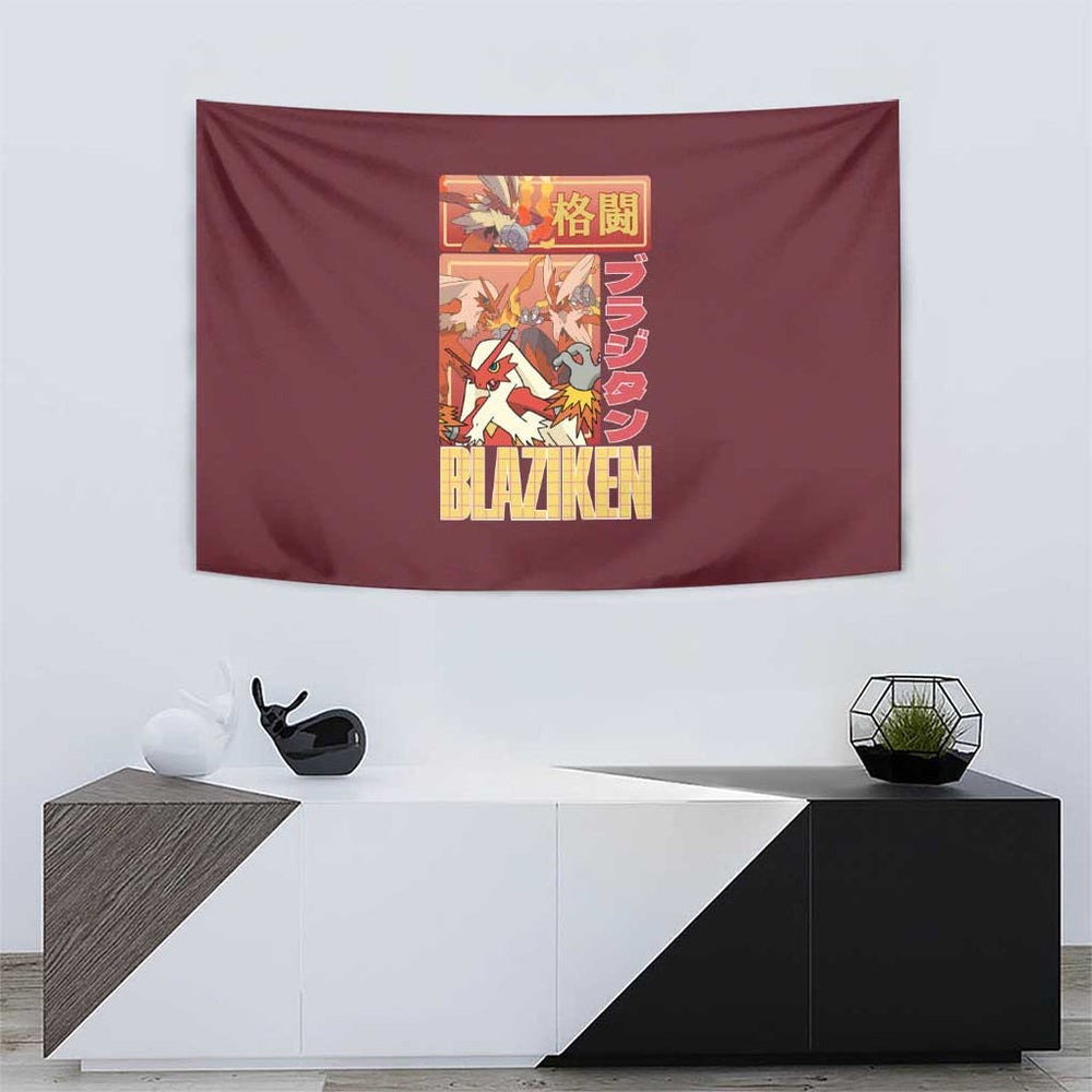 Blaziken - Poke Tapestry Anime Style TS04 Blaziken - Poke Tapestry Anime Style TS04