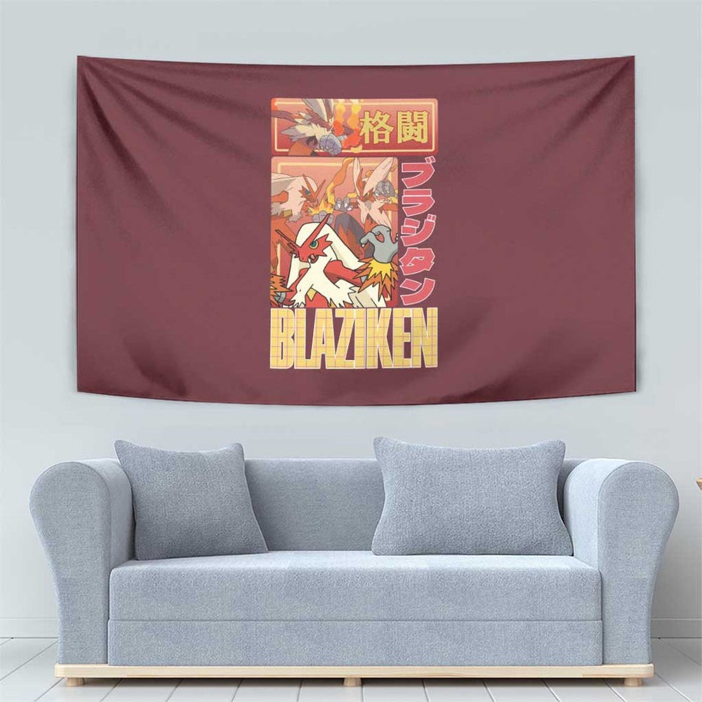 Blaziken - Poke Tapestry Anime Style TS04 Blaziken - Poke Tapestry Anime Style TS04