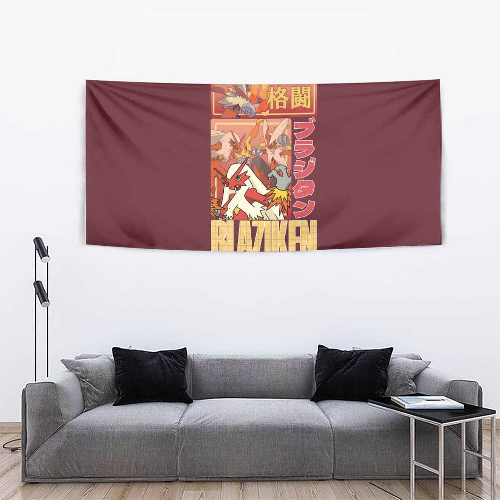 Blaziken - Poke Tapestry Anime Style TS04 Blaziken - Poke Tapestry Anime Style TS04