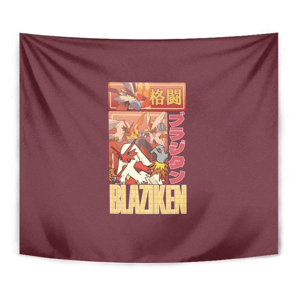 Blaziken - Poke Tapestry Anime Style TS04 Blaziken - Poke Tapestry Anime Style TS04