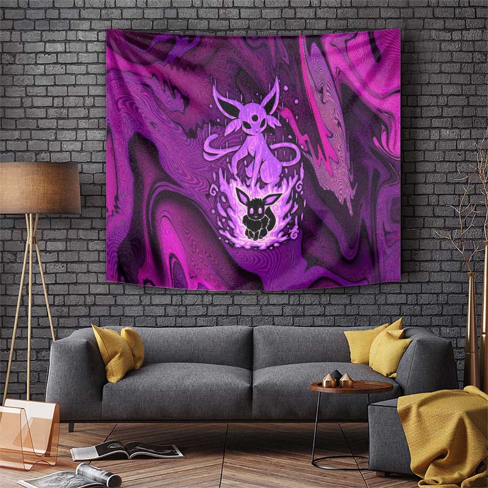 Blazing Espeon Tapestry Anime Style TS04 Blazing Espeon Tapestry Anime Style TS04