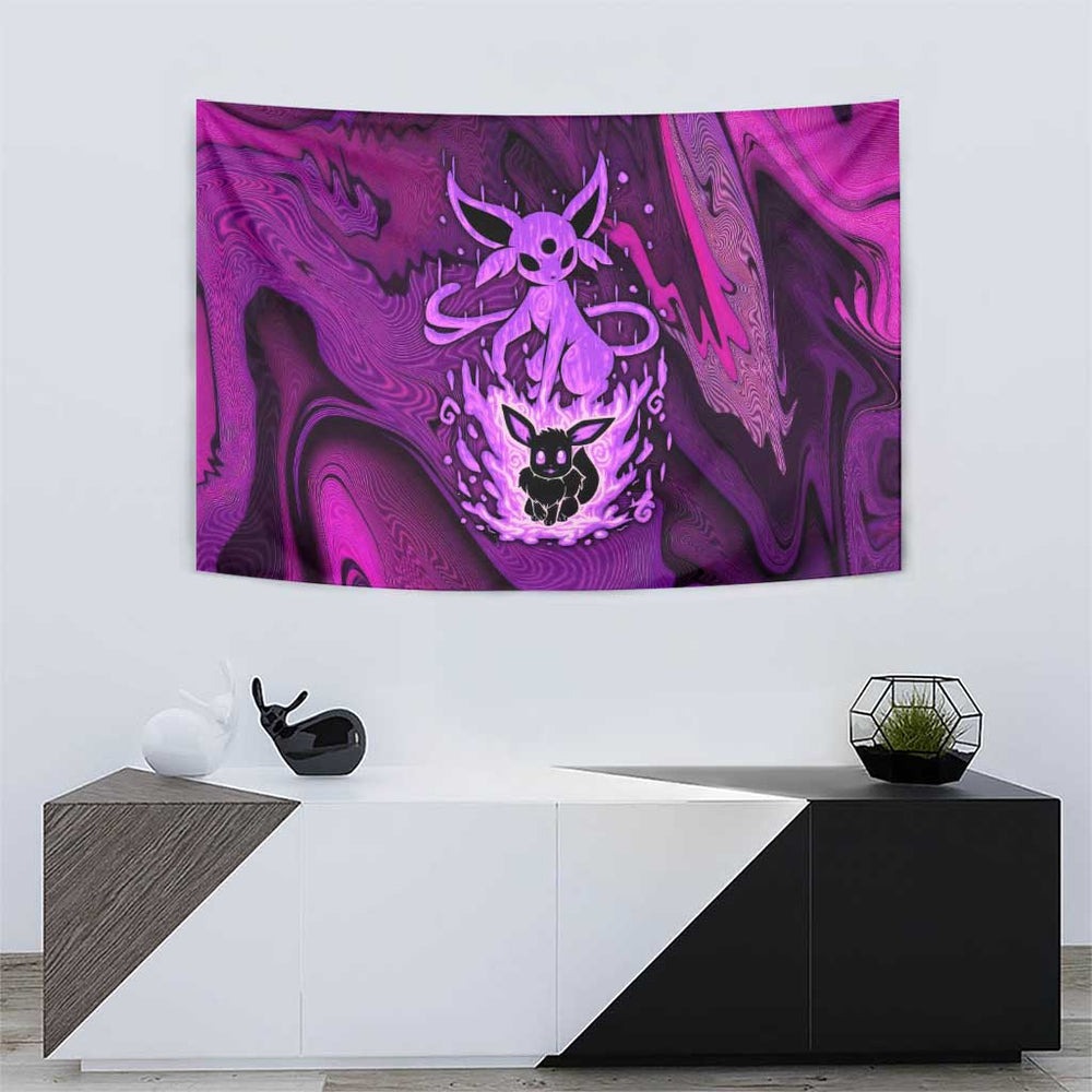 Blazing Espeon Tapestry Anime Style TS04 Blazing Espeon Tapestry Anime Style TS04