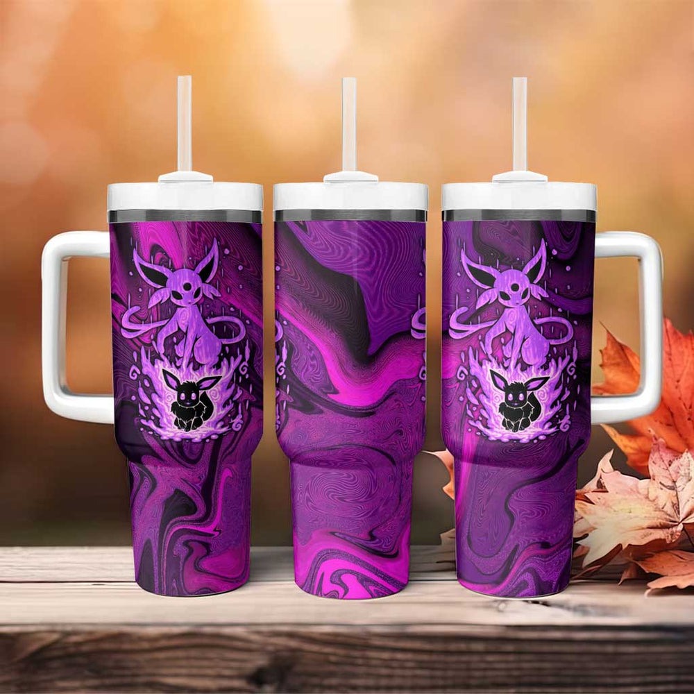 Blazing Espeon Tumbler With Handle Anime Style TS04 Blazing Espeon Tumbler With Handle Anime Style TS04