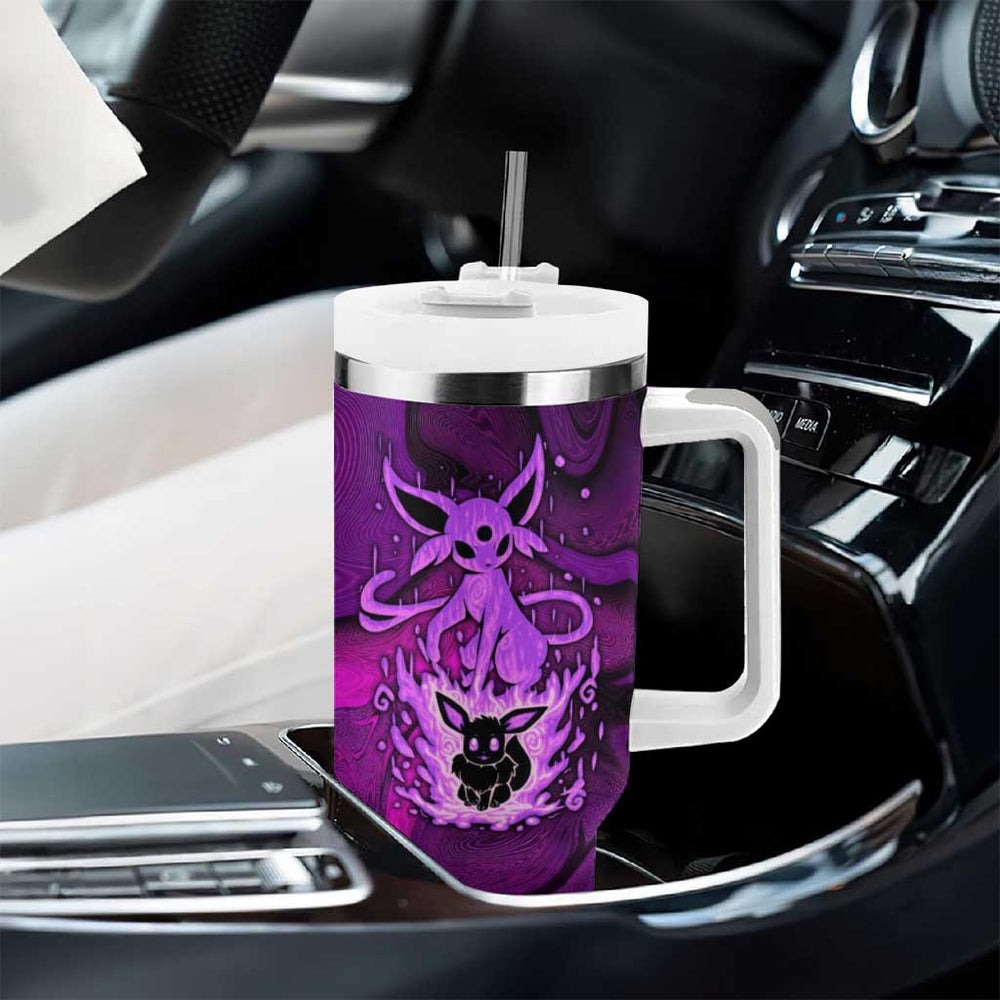 Blazing Espeon Tumbler With Handle Anime Style TS04 Blazing Espeon Tumbler With Handle Anime Style TS04