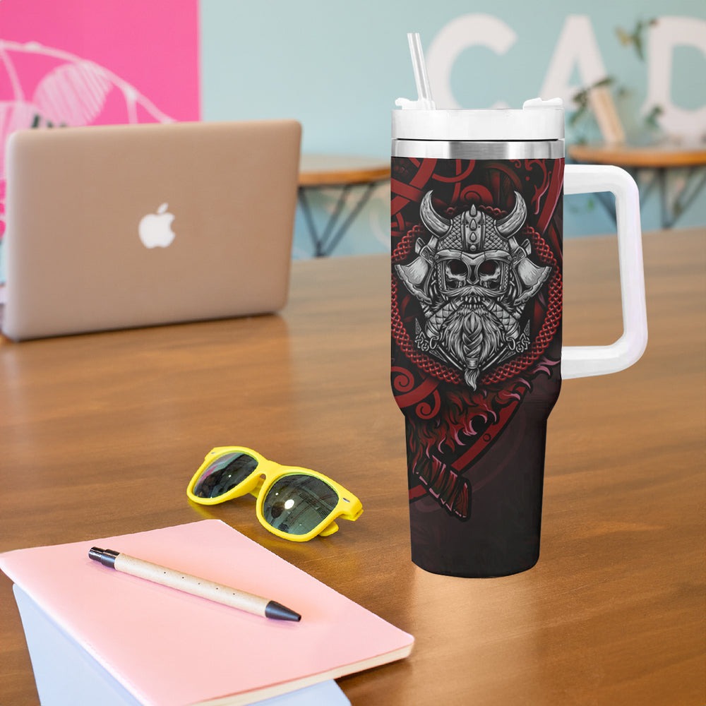 Blood Of Viking Warrior Tumbler With Handle TS04 Blood Of Viking Warrior Tumbler With Handle TS04